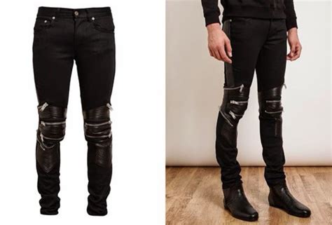 ysl leather pants with zippers